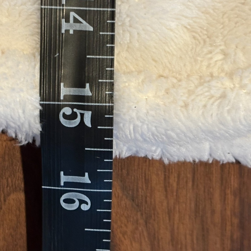 Old Navy Toddler Fleece Vest 3T Hooded Ivory‎ Toggle Closure Thick Teddy Hygge - Picture 5 of 6